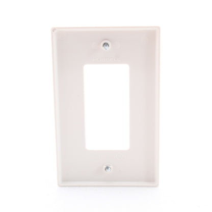 Hubbell PJ26LA Light Almond 1-Gang Unbreakable Mid-Size GFCI Switch Nylon Cover