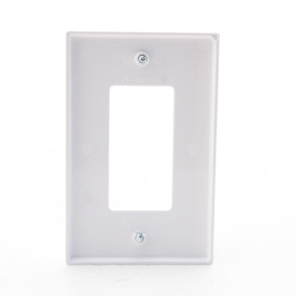 Hubbell PJ26W White 1-Gang Decorator Unbreakable Mid-Size Switch Nylon Cover