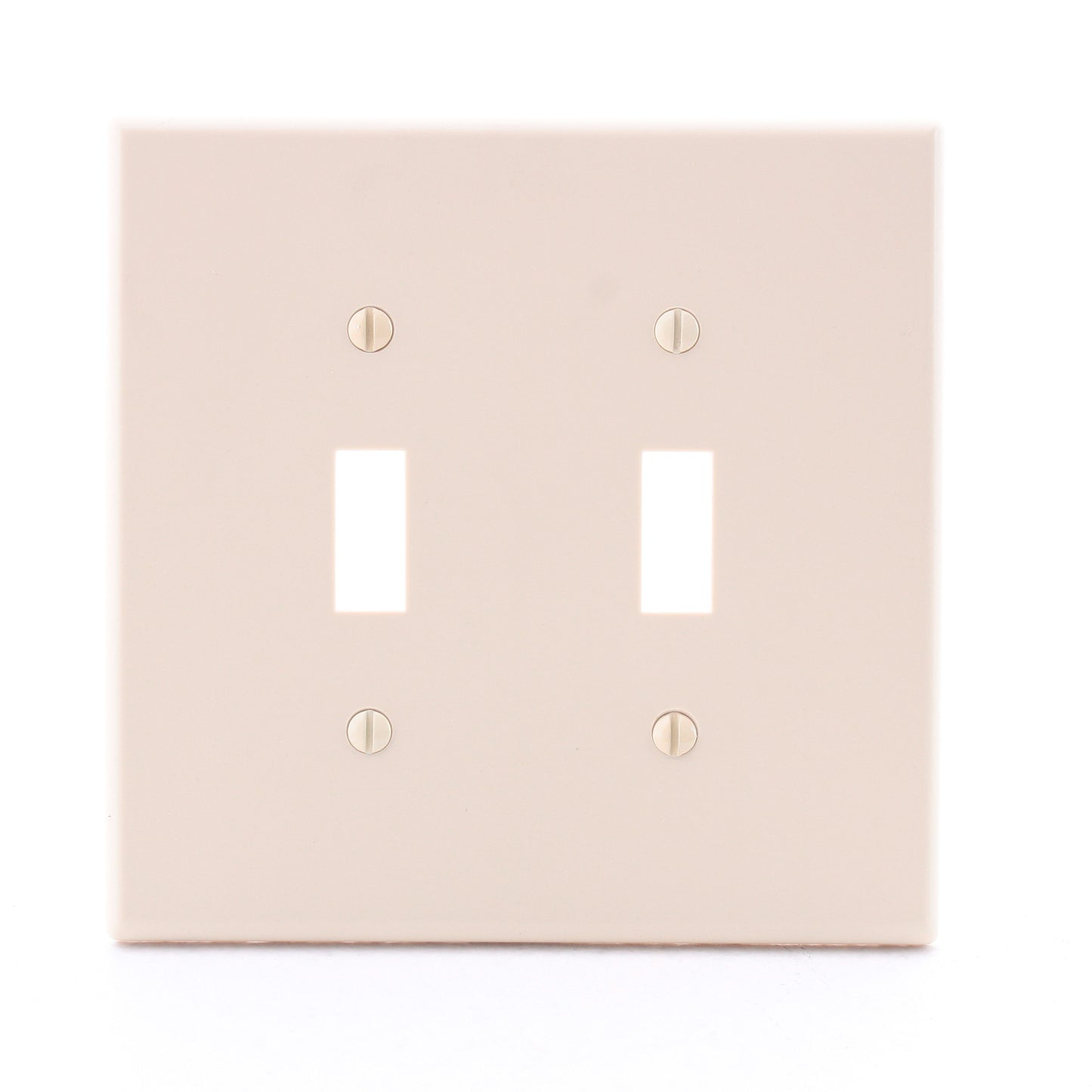 Hubbell PJ2I Ivory 2-Gang Unbreakable Mid-Size Toggle Switch Cover Wallplate