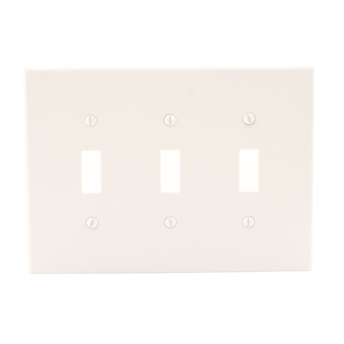 Hubbell PJ3LA Light Almond 3-Gang Unbreakable Mid-Size Toggle Switch Plate Cover