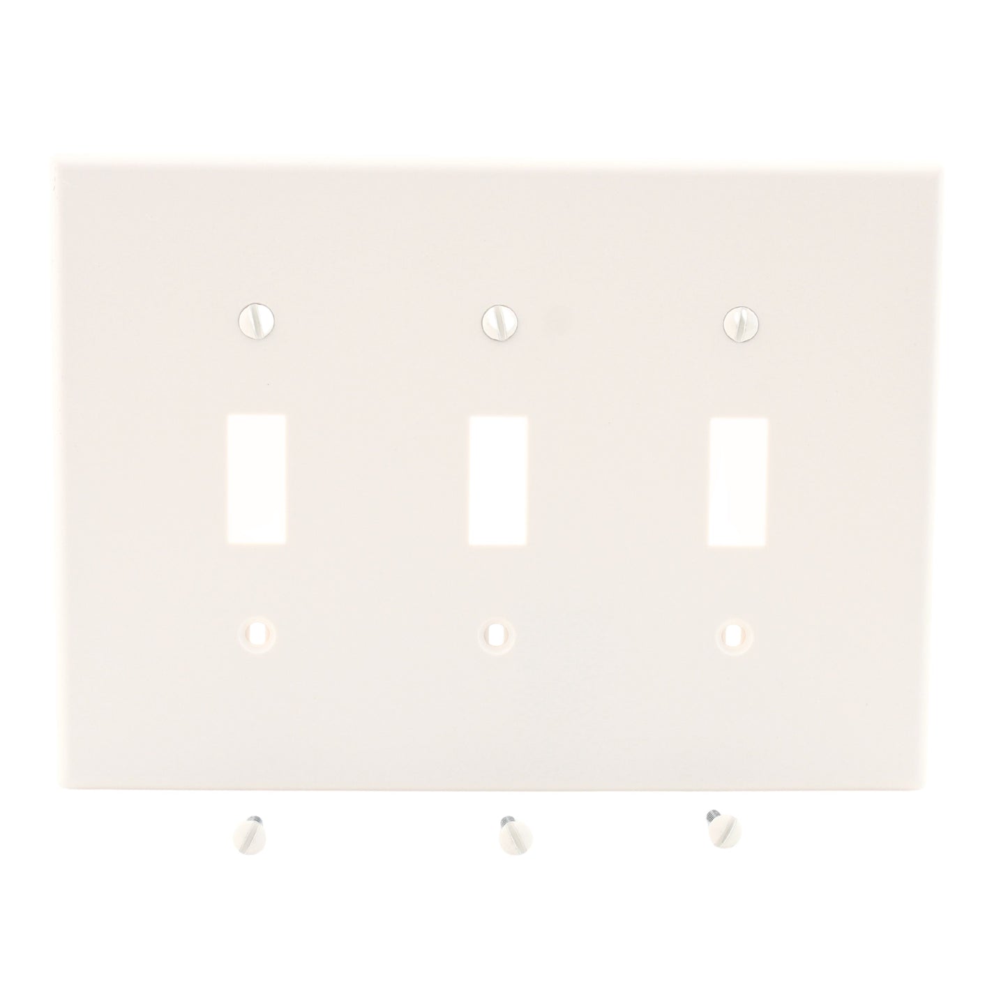 Hubbell PJ3LA Light Almond 3-Gang Unbreakable Mid-Size Toggle Switch Plate Cover