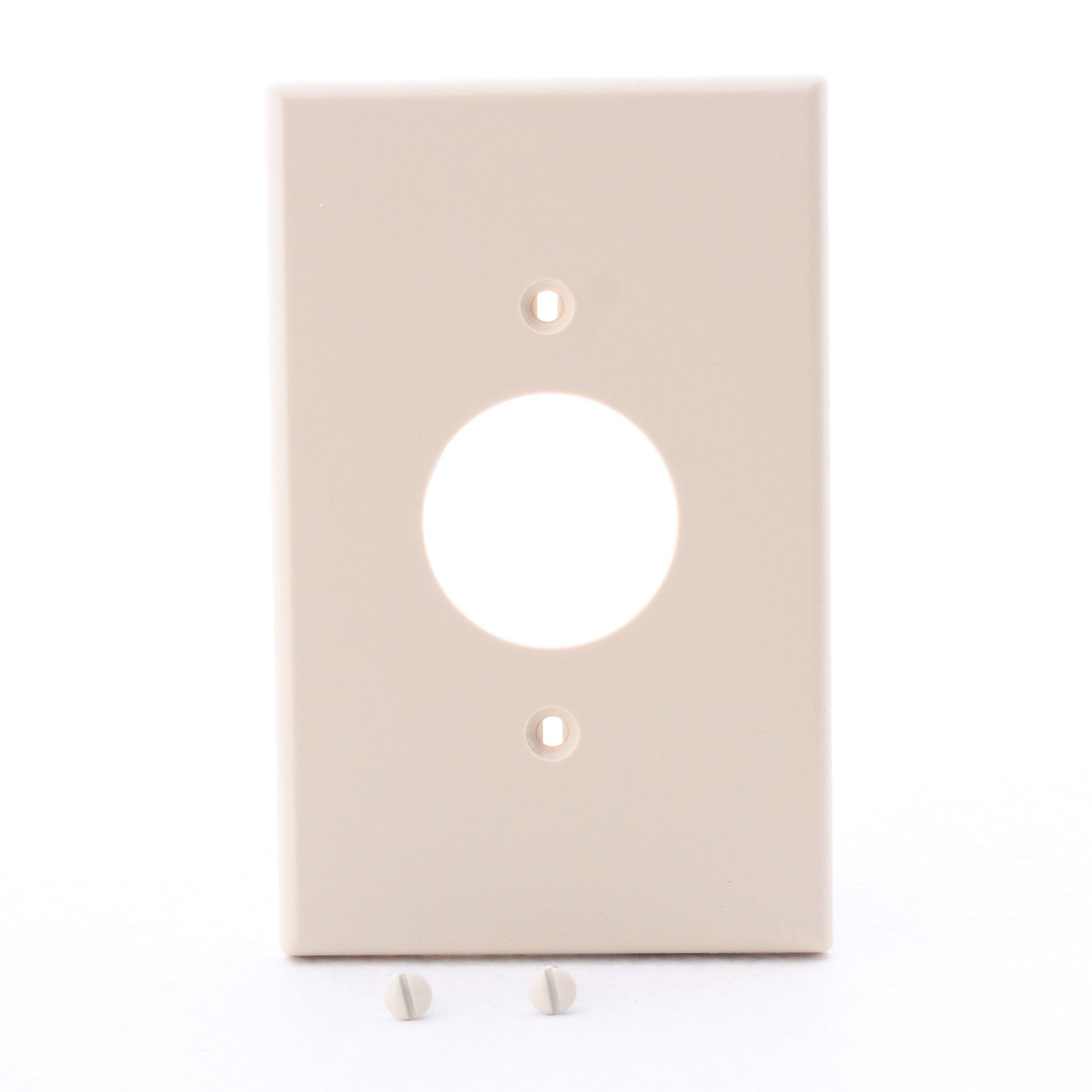 Hubbell PJ7I Ivory Unbreakable 1.40" Single Outlet Mid-Size Outlet Cover 1-Gang