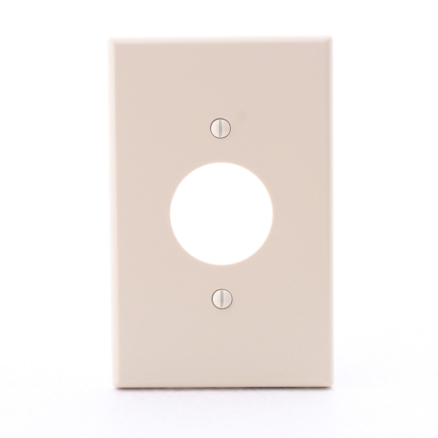 Hubbell PJ7I Ivory Unbreakable 1.40" Single Outlet Mid-Size Outlet Cover 1-Gang