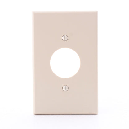 Hubbell PJ7I Ivory Unbreakable 1.40" Single Outlet Mid-Size Outlet Cover 1-Gang