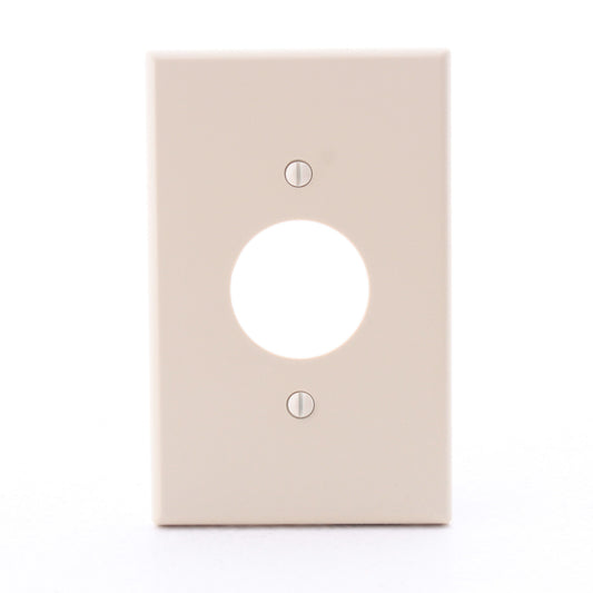 Hubbell PJ7I Ivory Unbreakable 1.40" Single Outlet Mid-Size Outlet Cover 1-Gang