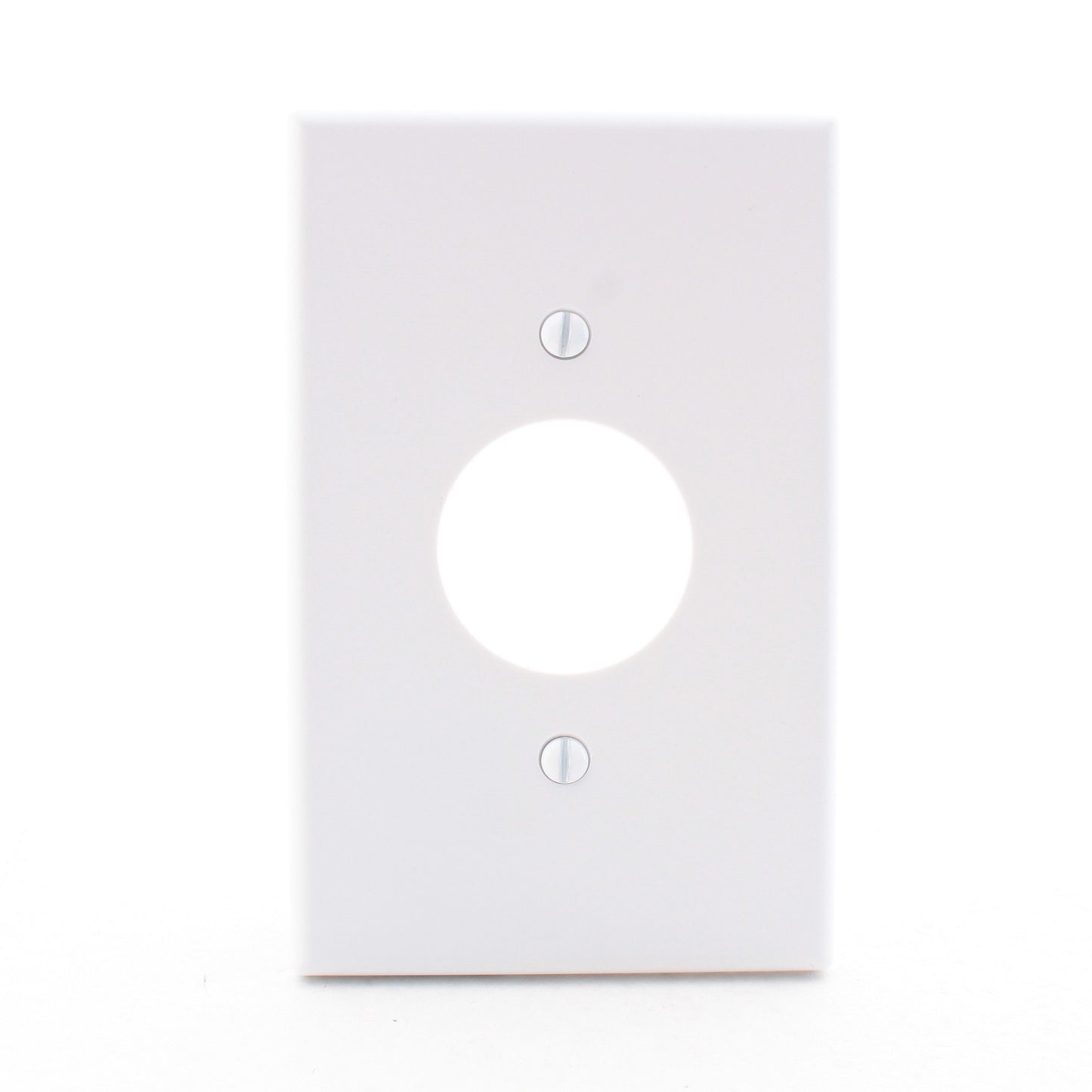 Hubbell PJ7W White Unbreakable 1.40" Single Outlet Mid-Size Outlet 1-Gang Cover