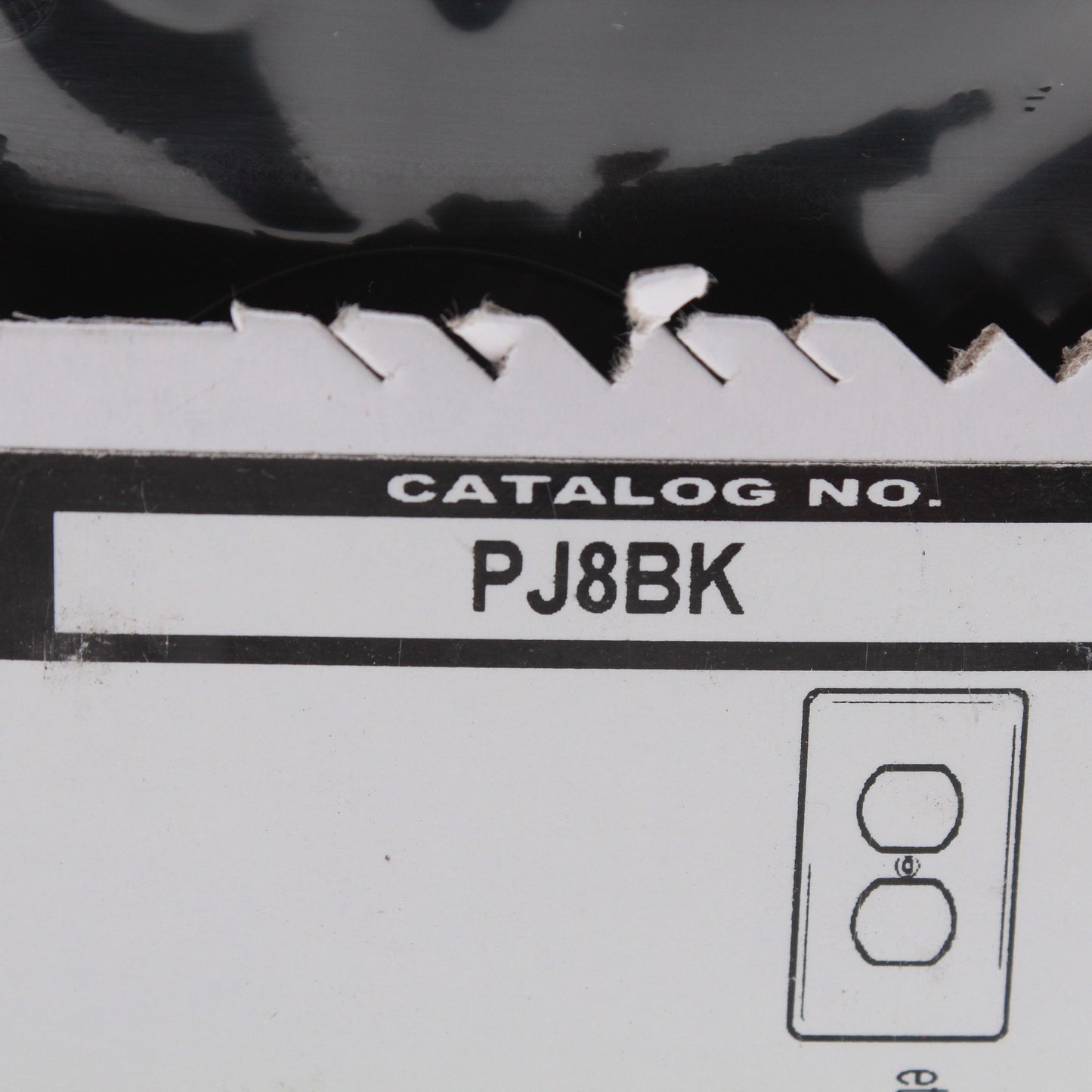 Hubbell PJ8BK Black Unbreakable Duplex Receptacle Mid-Size Outlet Covers 25pcs