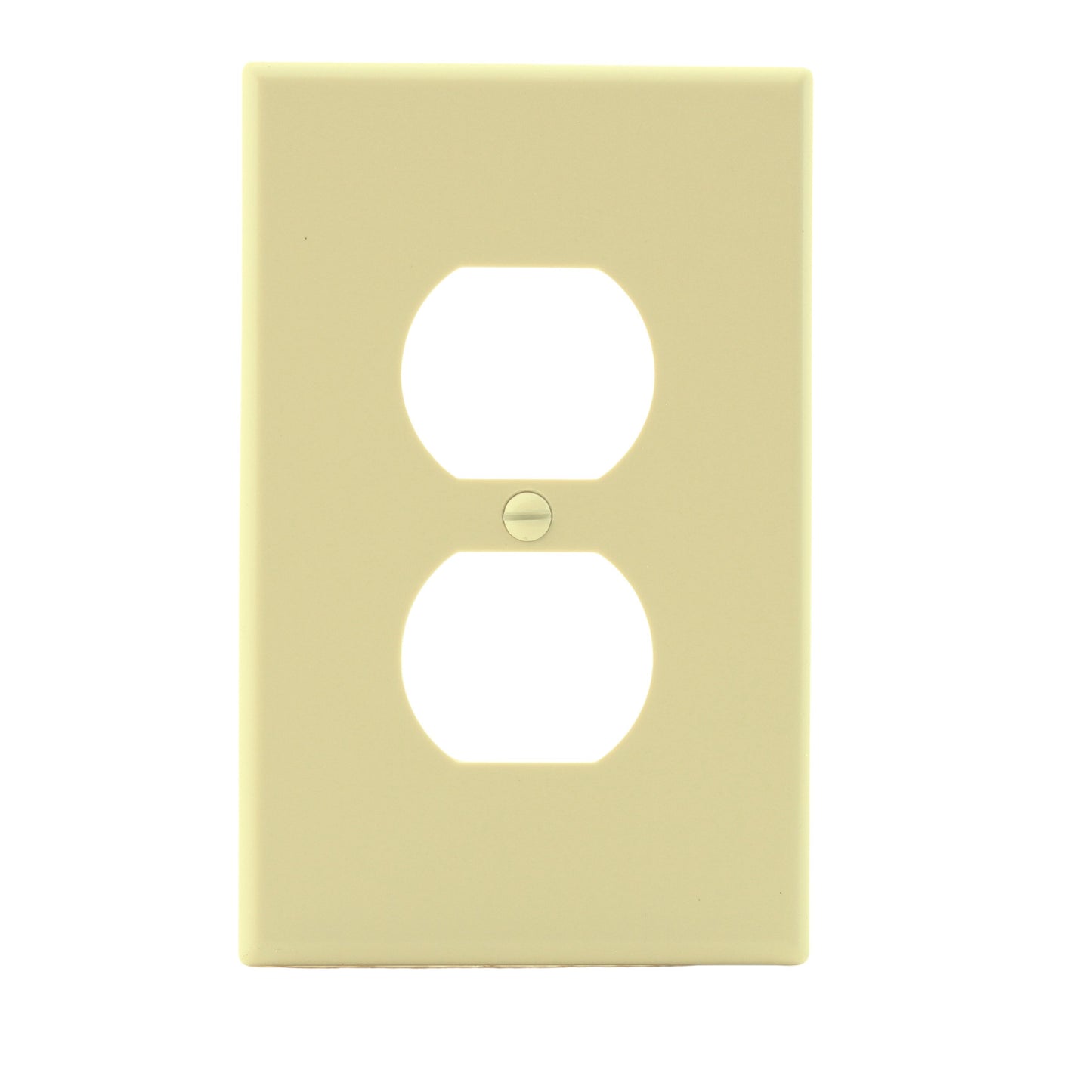 Hubbell PJ8I Ivory Unbreakable Duplex Receptacle Wallplate Mid-Size Outlet Cover