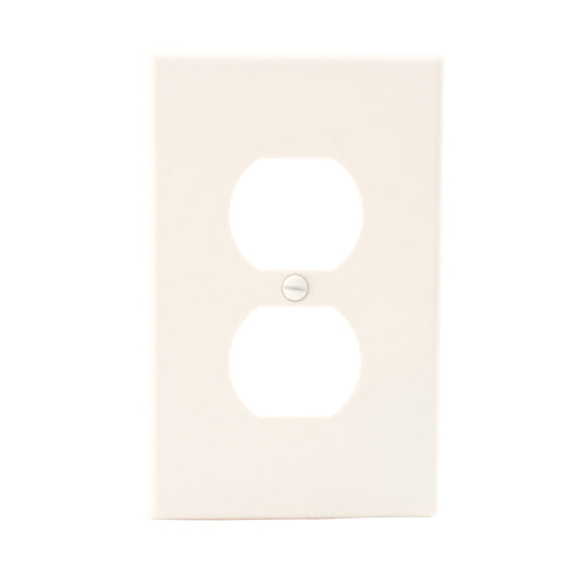 Hubbell PJ8LA Light Almond Unbreakable Duplex Receptacle Mid-Size Outlet Cover