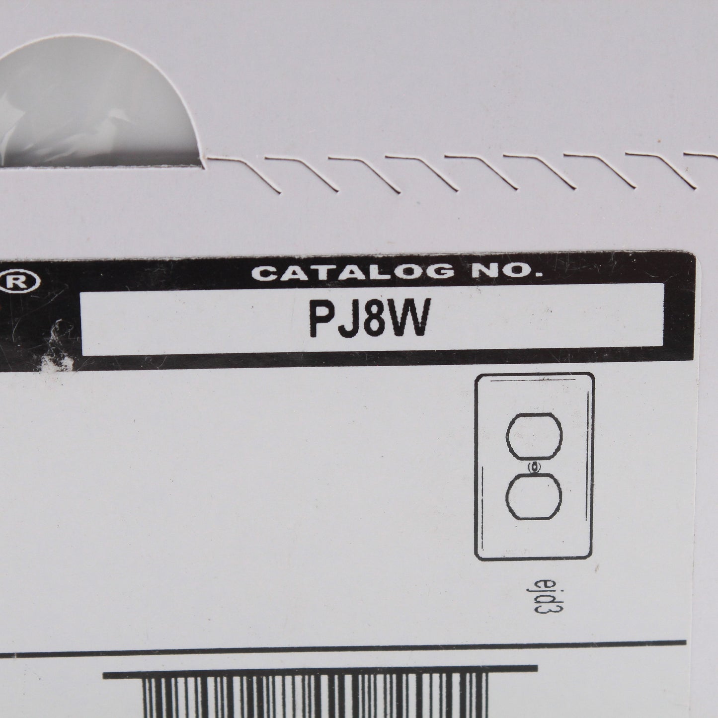 Hubbell PJ8W White Unbreakable Duplex Receptacle Mid-Size Outlet Covers 25pcs