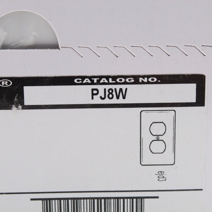 Hubbell PJ8W White Unbreakable Duplex Receptacle Mid-Size Outlet Covers 25pcs