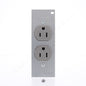 Hubbell PWFB10MPCR15GRY Gray 15A SystemOne Duplex Receptacle 5-15R 2P3W 125V