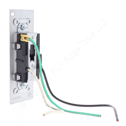 Hubbell PWFB10MPCR15GRY Gray 15A SystemOne Duplex Receptacle 5-15R 2P3W 125V
