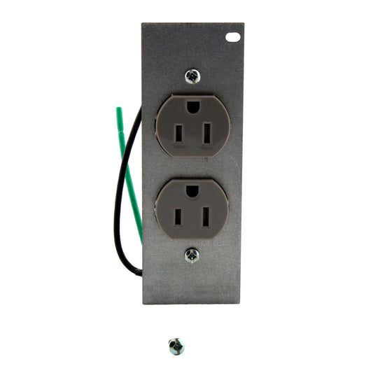 Hubbell SystemOne Gray Tamper Resistant Duplex Receptacle 15A PWFB10MPCR15GRY
