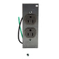 Hubbell SystemOne Gray Tamper Resistant Duplex Receptacle 15A PWFB10MPCR15GRY