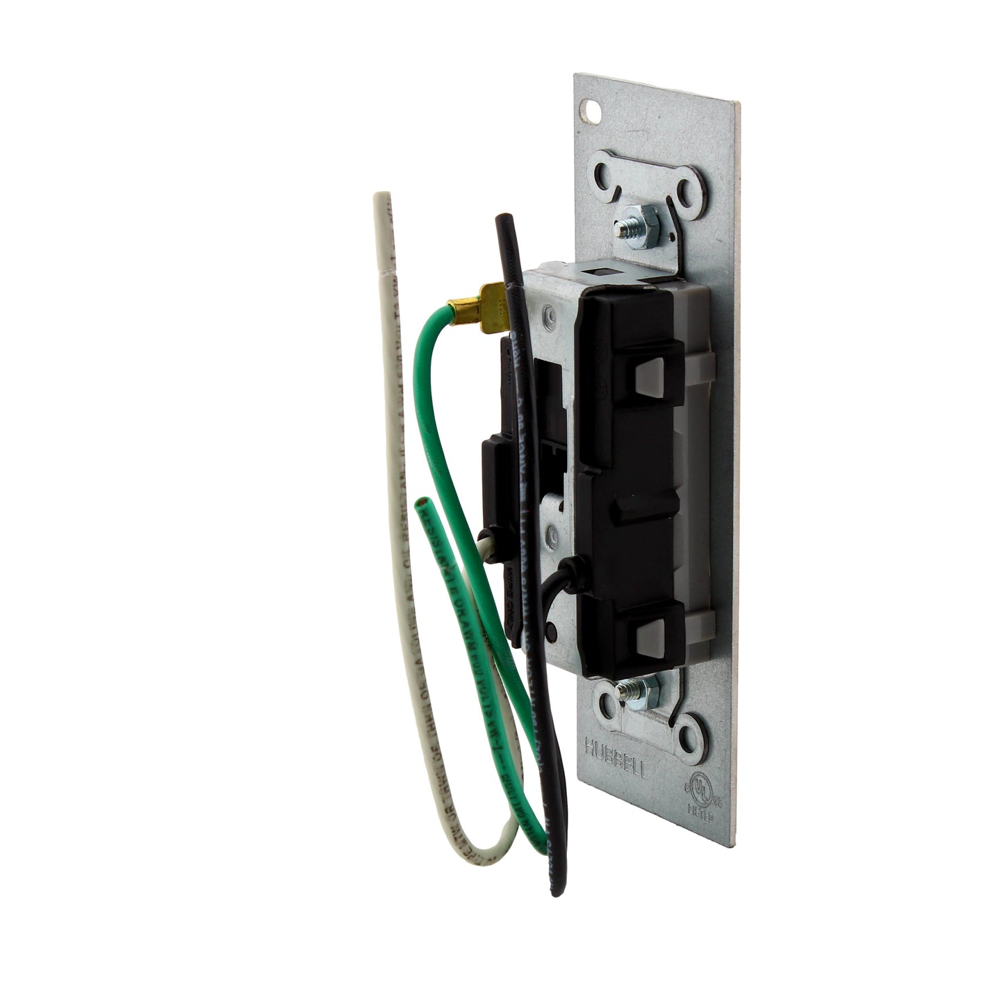 Hubbell SystemOne Gray Tamper Resistant Duplex Receptacle 15A PWFB10MPCR15GRY