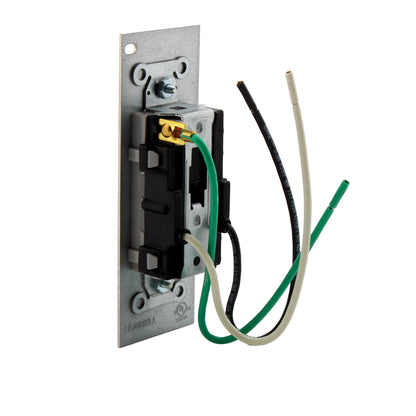 Hubbell SystemOne Gray Tamper Resistant Duplex Receptacle 15A PWFB10MPCR15GRY