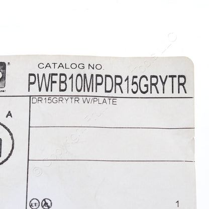 Hubbell SystemOne Gray Tamper Resistant Decorator Receptacle 15A PWFB10MPCR15GRY