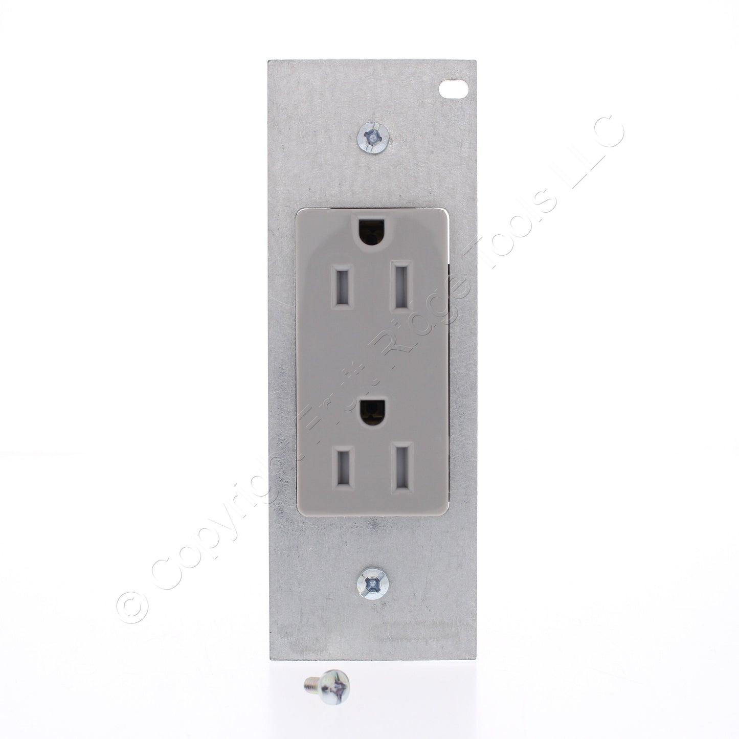 Hubbell SystemOne Gray Tamper Resistant Decorator Receptacle 15A PWFB10MPCR15GRY