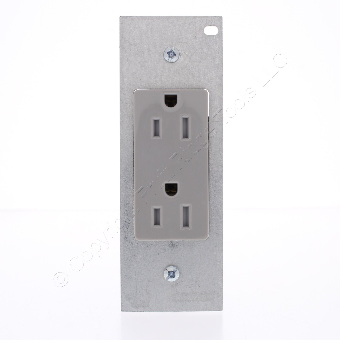 Hubbell SystemOne Gray Tamper Resistant Decorator Receptacle 15A PWFB10MPCR15GRY