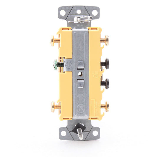 Hubbell RC303AL Almond Dual Three?Way Toggle Switch Control Combination 15A 120V