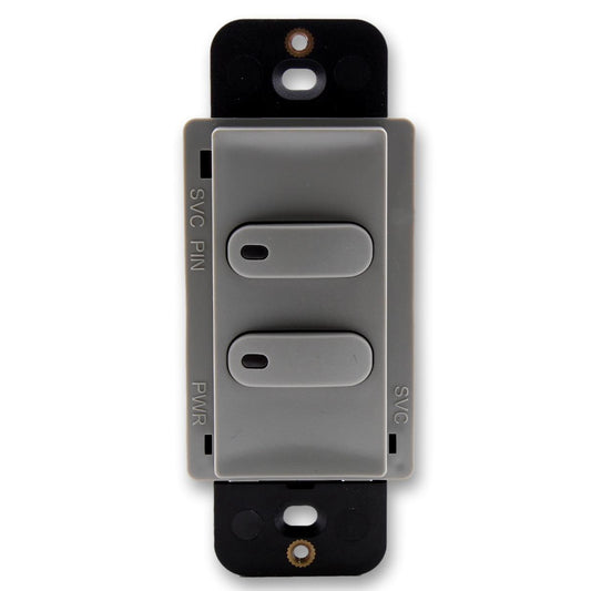 Hubbell RCS2GY Gray LoadLogic Smart Switch for Controller 2-Button w/Pilot Light
