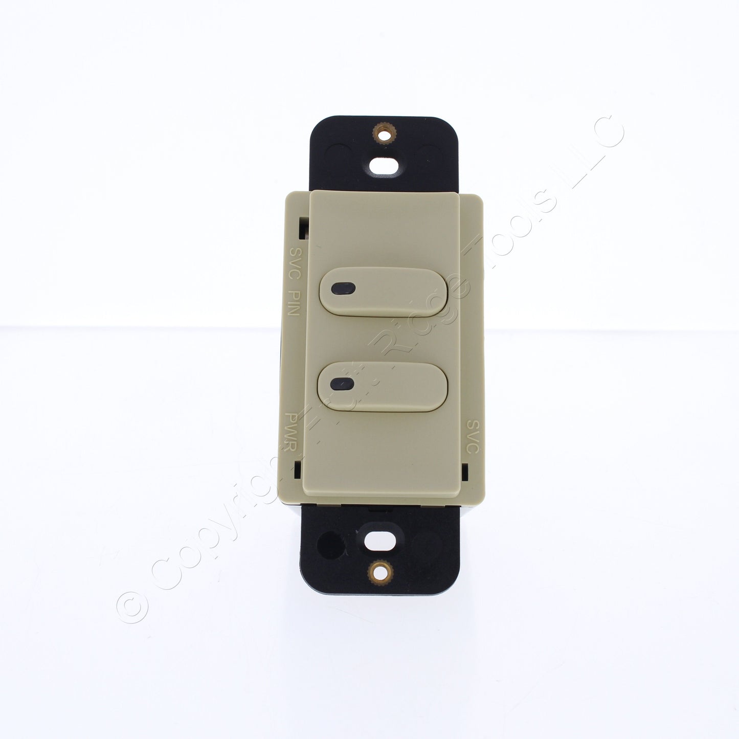 Hubbell RCS2I Ivory LoadLogic Smart Switch for Controller 2-Button w/Pilot Light