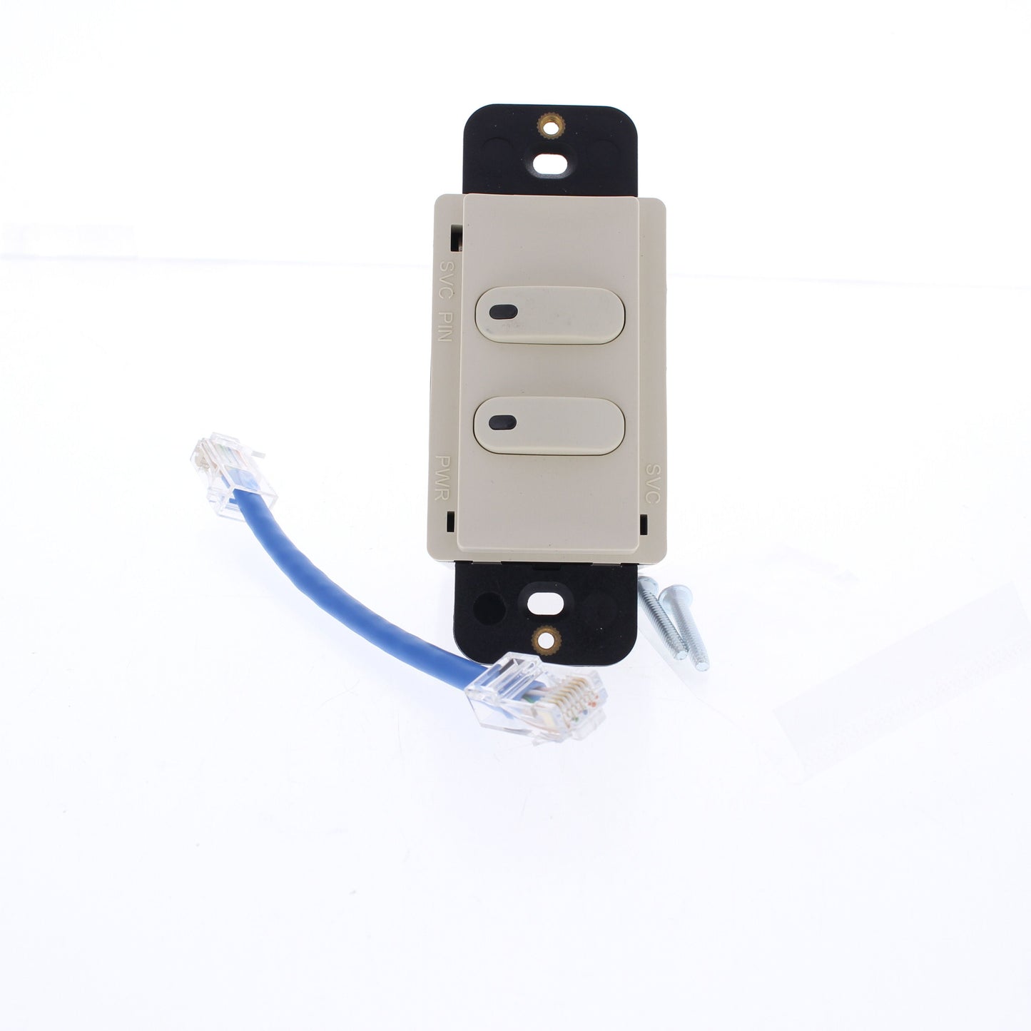 Hubbell RCS2LA Lt Almond LoadLogic Switch for Controller 2-Button w/Pilot Light
