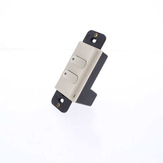 Hubbell RCS2LA Lt Almond LoadLogic Switch for Controller 2-Button w/Pilot Light