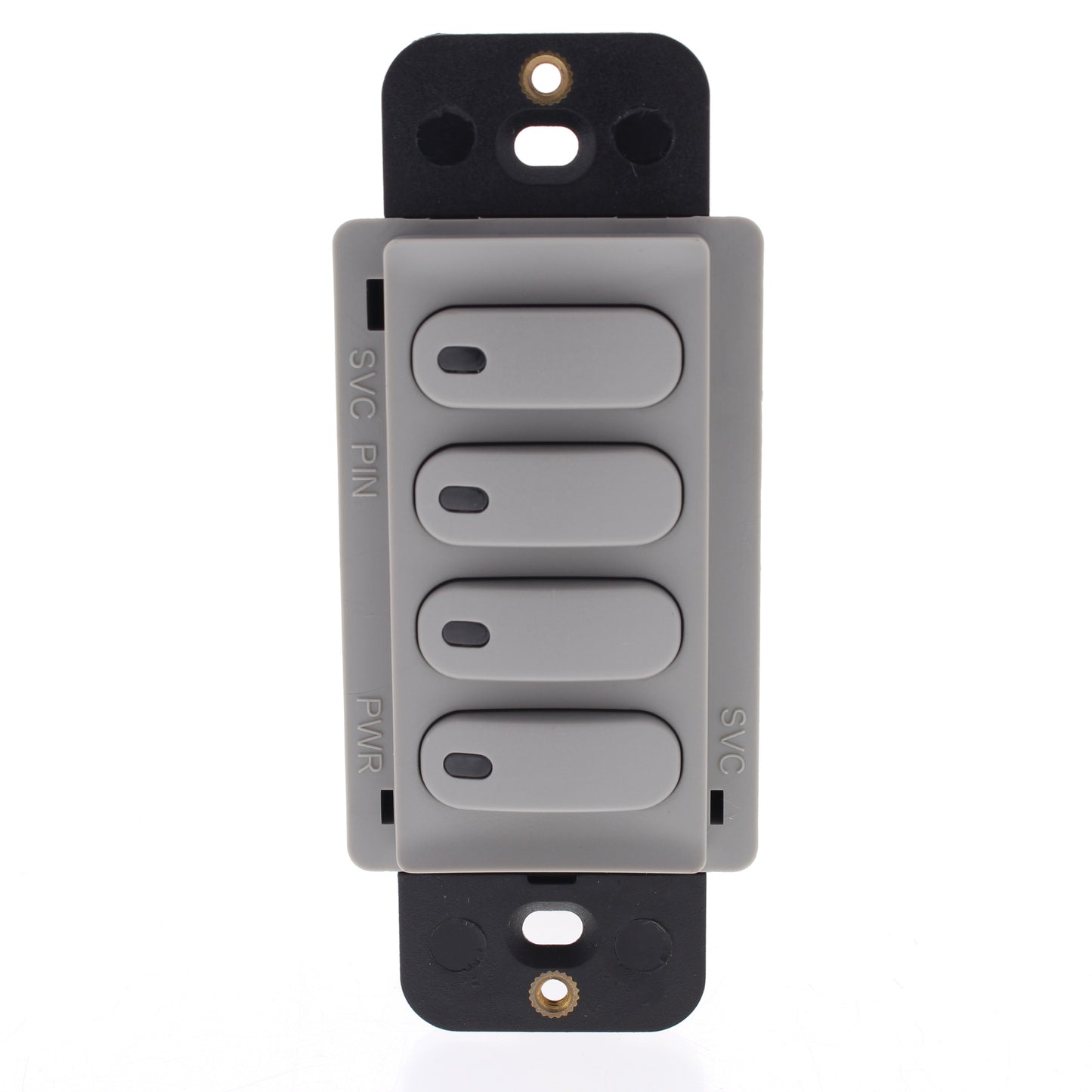 Hubbell Gray LoadLogic Smart Switch for Controller 4-Button w/Pilot Light RCS4GY