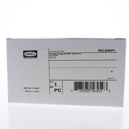 Hubbell RCSNFI RJ45 Ivory Load Logic Room Controller Switch On/Off UTP