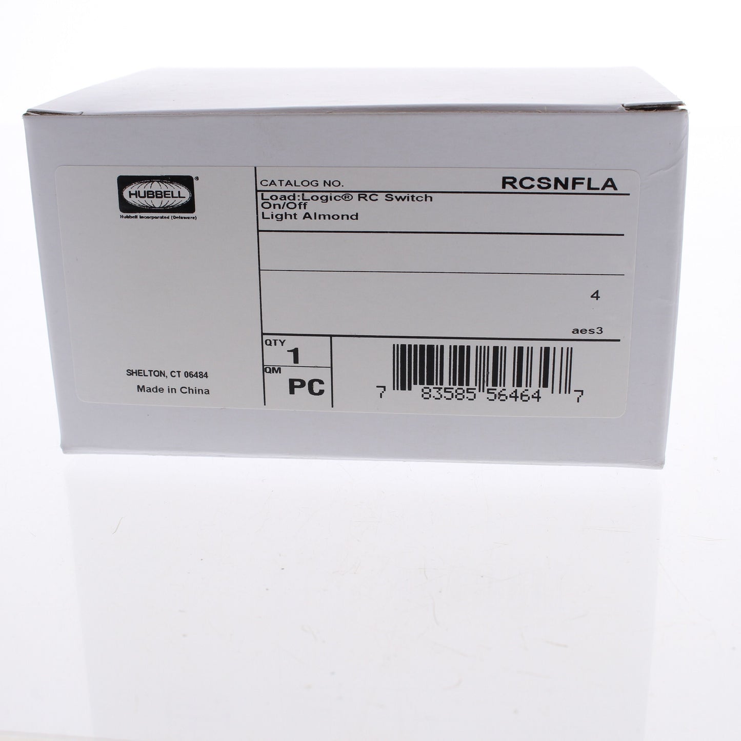 Hubbell RCSNFLA RJ45 Lt Almond Load Logic Room Controller Switch On/Off UTP
