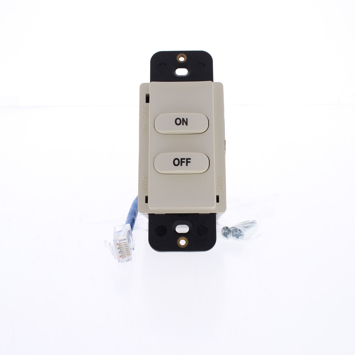 Hubbell RCSNFLA RJ45 Lt Almond Load Logic Room Controller Switch On/Off UTP