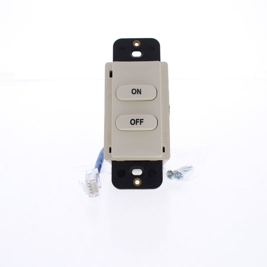 Hubbell RCSNFLA RJ45 Lt Almond Load Logic Room Controller Switch On/Off UTP