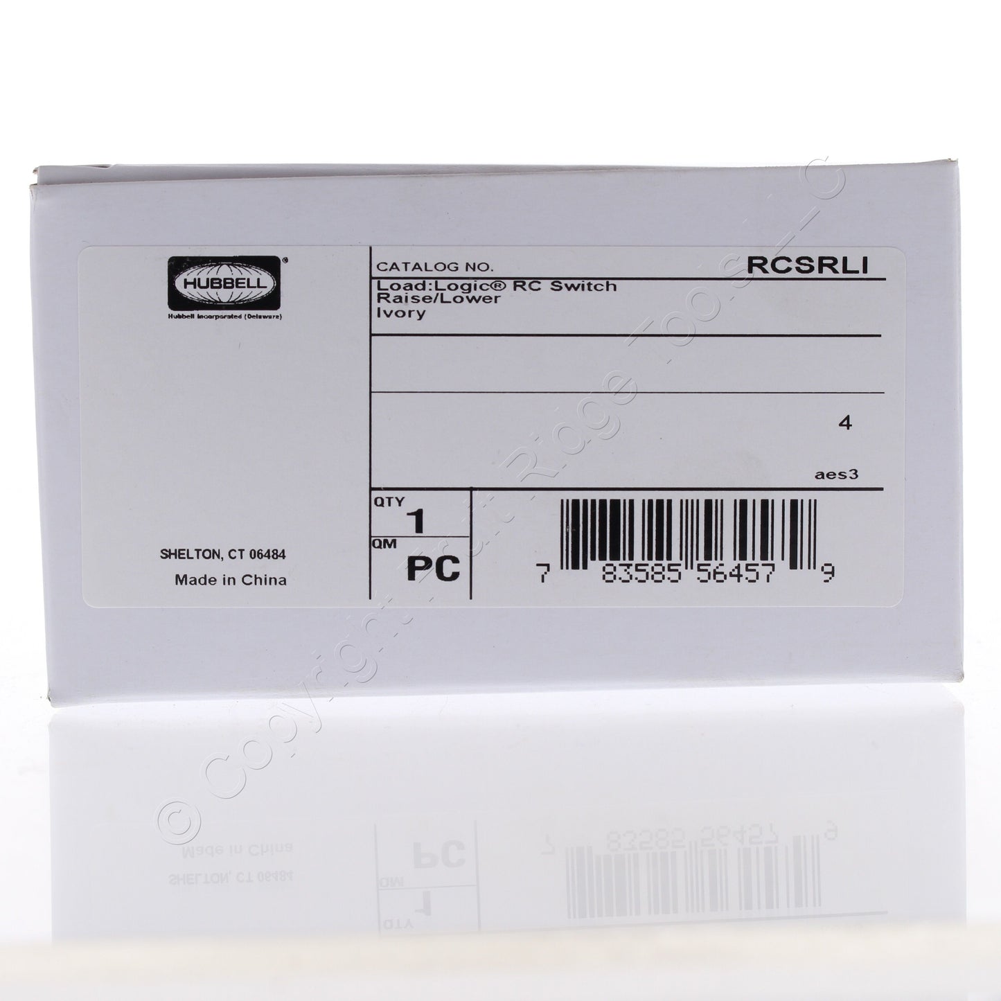 Hubbell RCSRLI RJ45 Ivory Load Logic Room Controller Switch RAISE/LOWER UTP