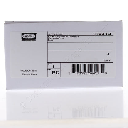 Hubbell RCSRLI RJ45 Ivory Load Logic Room Controller Switch RAISE/LOWER UTP