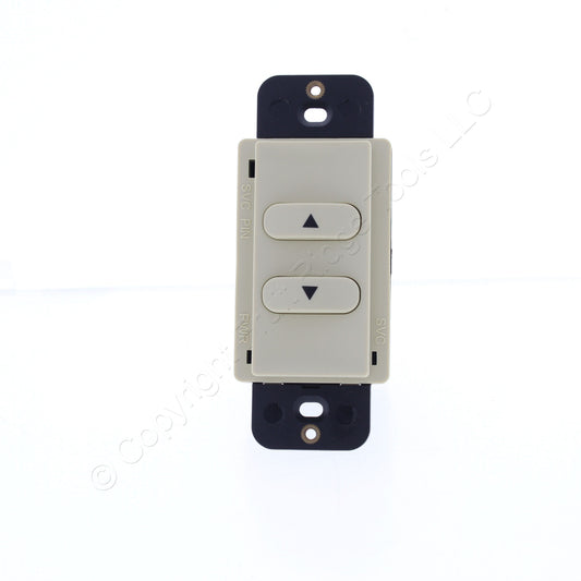 Hubbell RCSRLI RJ45 Ivory Load Logic Room Controller Switch RAISE/LOWER UTP