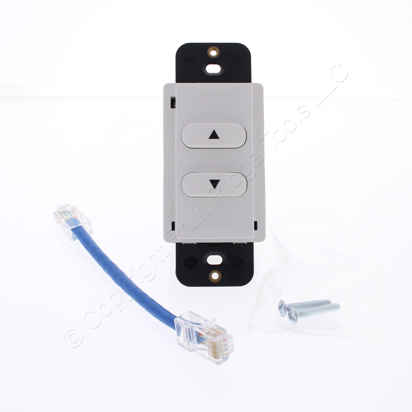 Hubbell RCSRLW RJ45 White Load Logic Room Controller Switch RAISE/LOWER UTP