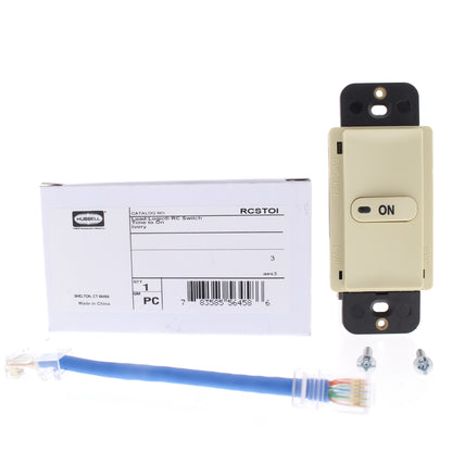 Hubbell RJ45 Ivory Load Logic Room Controller Switch Timed ON RCSTOI
