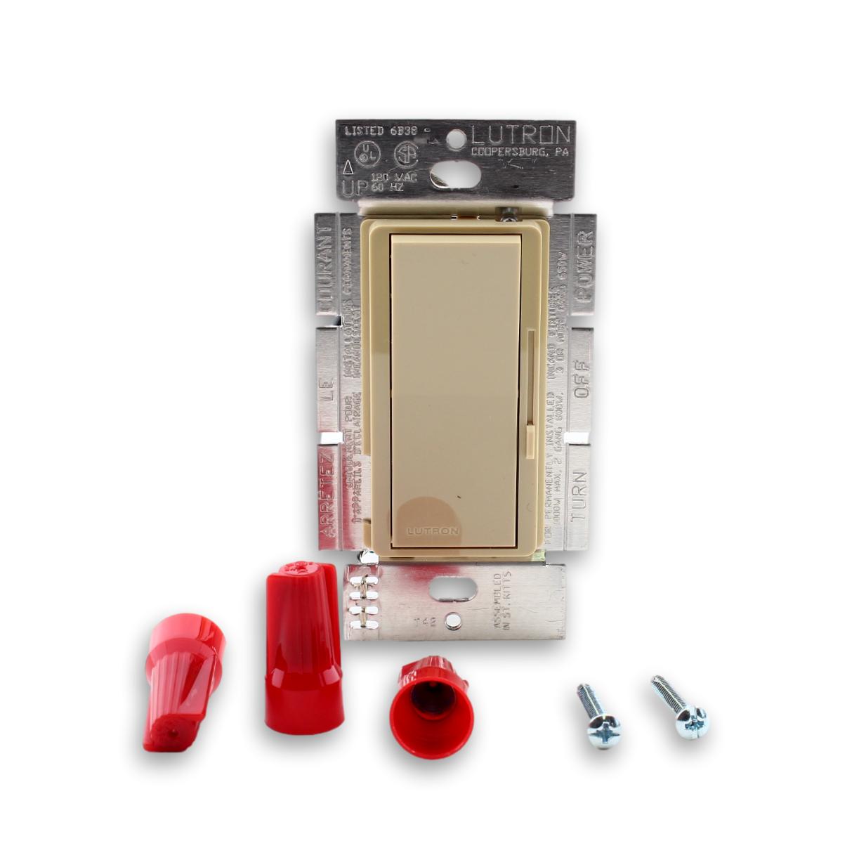 Hubbell RDV10PI Ivory Illuminated Preset Light Dimmer Switch 1-Pole 1000W