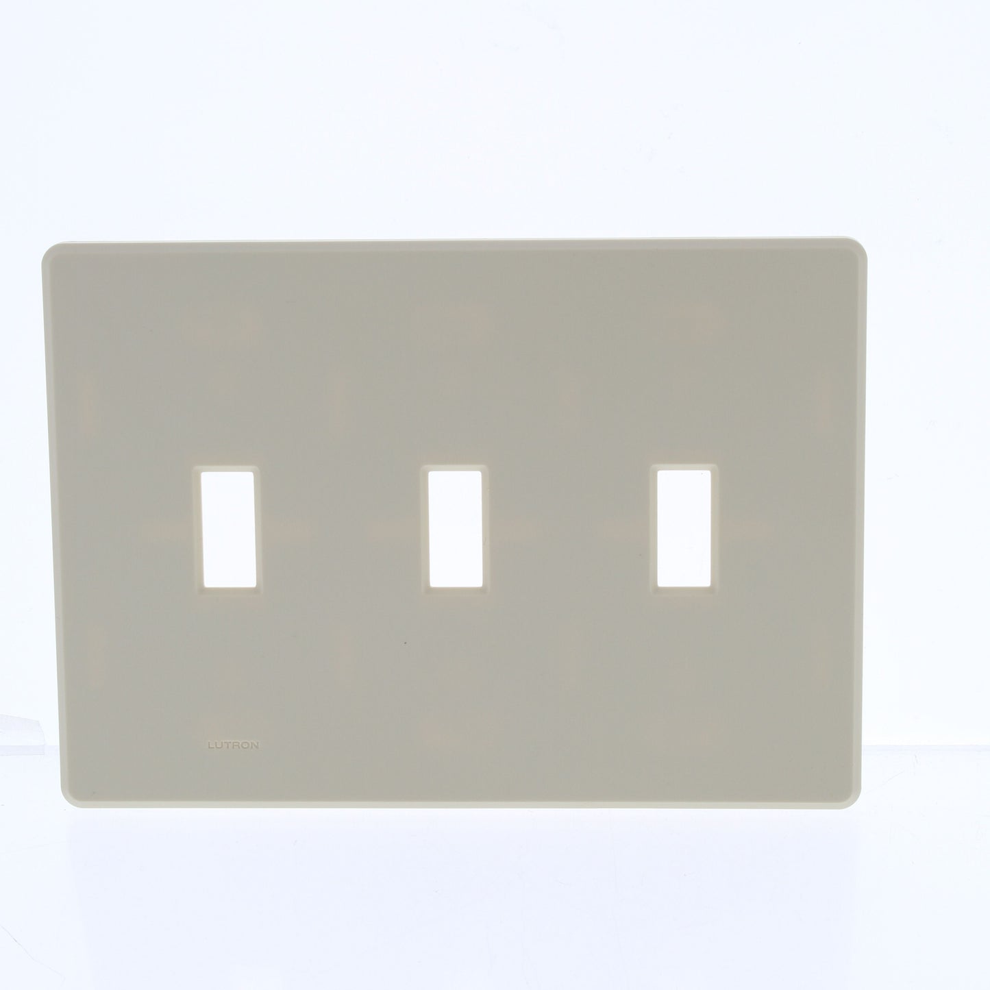 Hubbell RFW3I Ivory 3-Gang Toggle Switch Screwless Unbreakable Wallplate Cover
