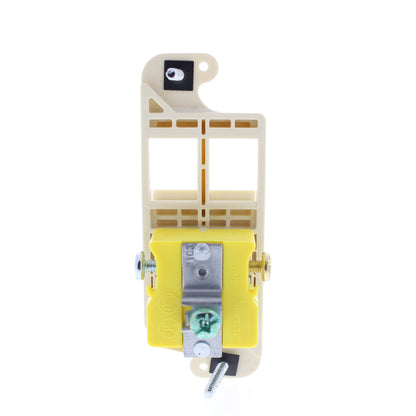 Hubbell Almond JLOAD Multimedia Outlet 2-Port 20A Tamper Resistant RJ62ALTR