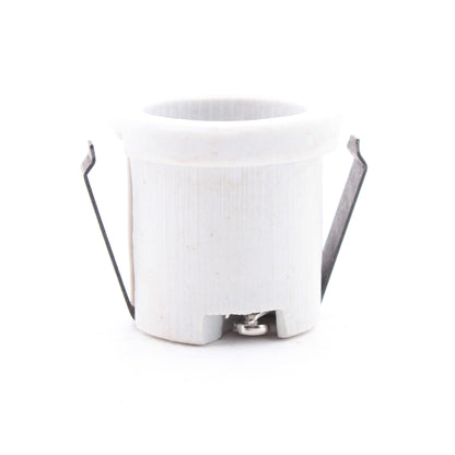 Hubbell RL158 White Porcelain Metal-Base Low-Profile Lamp Holder 660W 250V E26