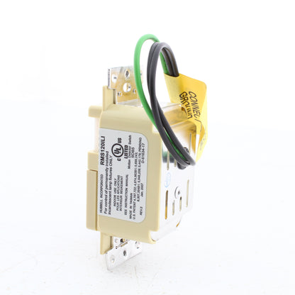 Hubbell RMS120ILI Ivory PIR Vacancy Sensor Wall Switch w/Dimming & Nightlight