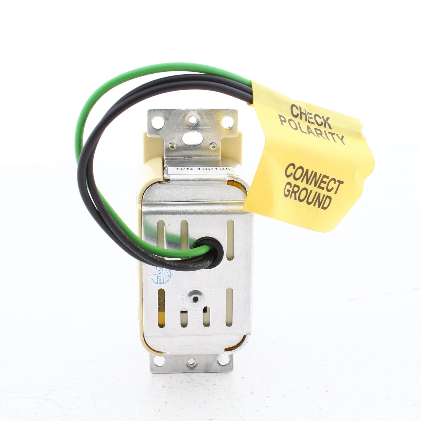 Hubbell RMS120ILI Ivory PIR Vacancy Sensor Wall Switch w/Dimming & Nightlight