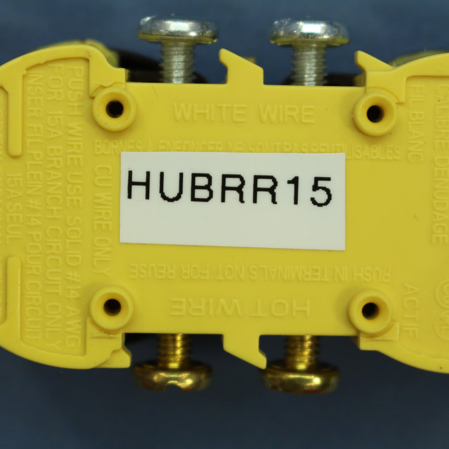 Hubbell Brown Residential Duplex Receptacle Outlet Nema 5-15R 15A 125V Bulk RR15