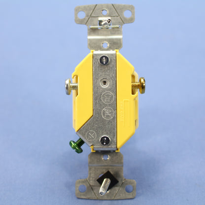 Hubbell Ivory Tamper Resistant Single Outlet Receptacle Nema 5-15R 15A RR151ITR