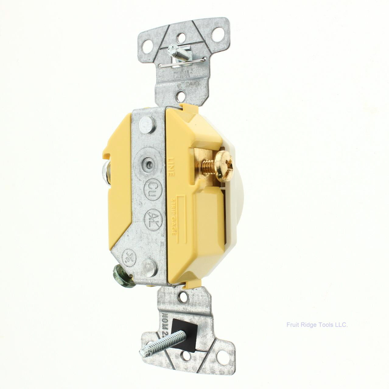 Hubbell Lt Almond Residential Single Outlet Receptacle 5-15R 15A 125V RR151LA