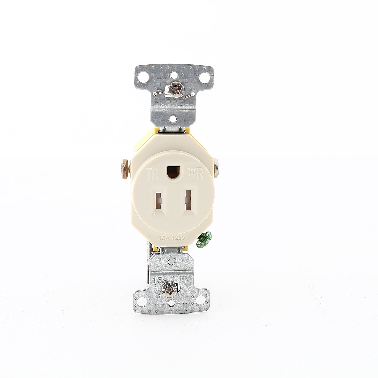 10 Hubbell Light Almond Single Receptacles Tamper Weather Resistant RR151LAWRTR