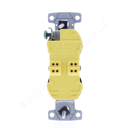 Hubbell Brown Tamper Resistant Duplex Receptacle 15A 125V Push Terminal RR15ETR